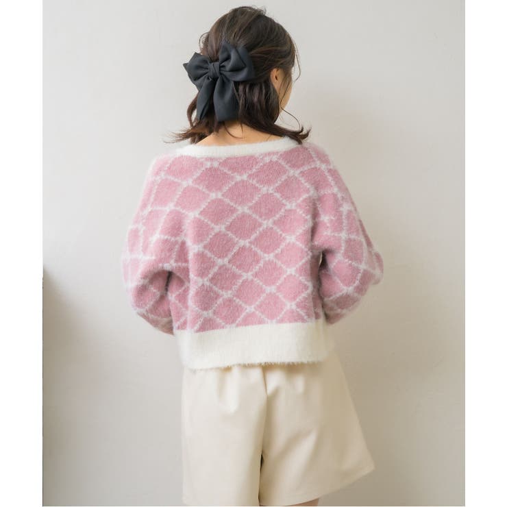 モノグラム柄シャギーNTSET Emsexcite ニットキャミソール＆カーディ… | RETRO GIRL | 詳細画像9 