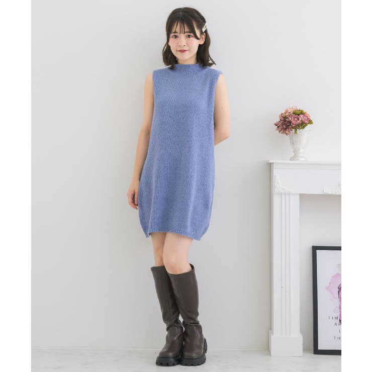 ケーブルチュニックNTSET Emsexcite ニットワンピース＆カーディガン | RETRO GIRL | 詳細画像11 