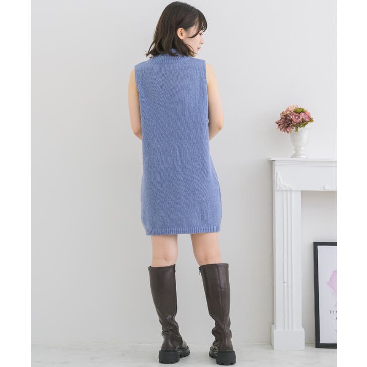 ケーブルチュニックNTSET Emsexcite ニットワンピース＆カーディガン | RETRO GIRL | 詳細画像14 