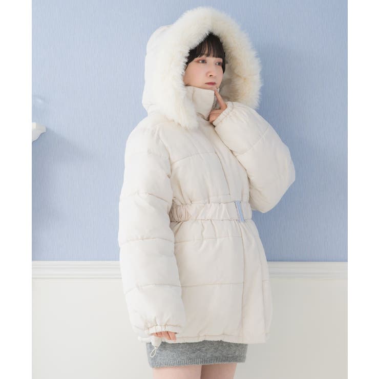 Fファー付中綿コート Emsexcite フェイクファー | RETRO GIRL | 詳細画像34 