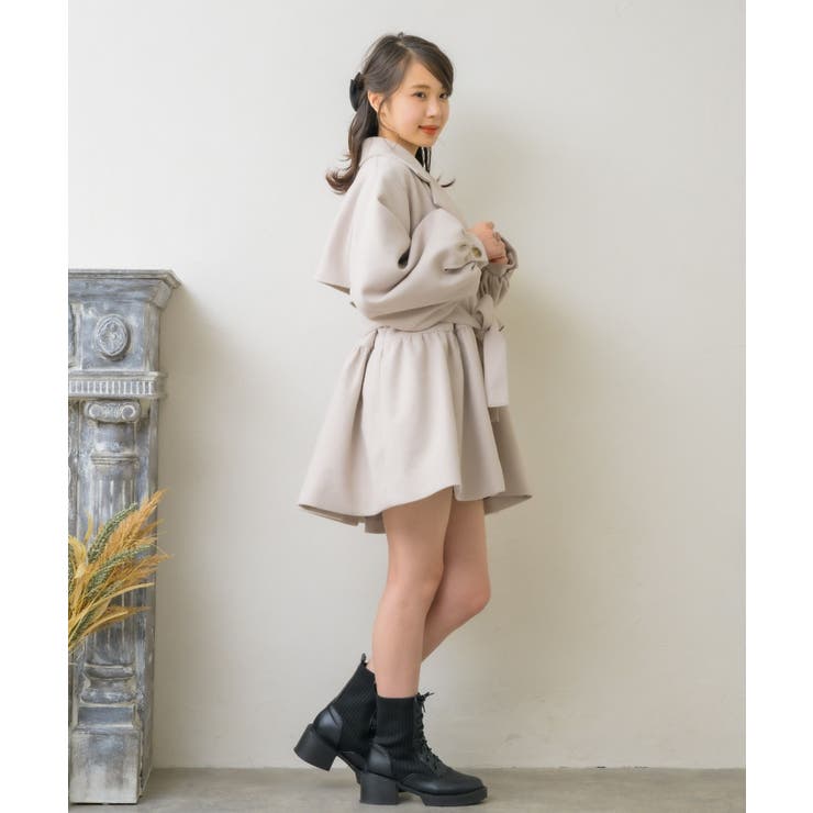 【なな】パープル トレンチコート ウエストリボン付き Amazon | [ZAI2] レディース ゆったり ファッション ロング丈