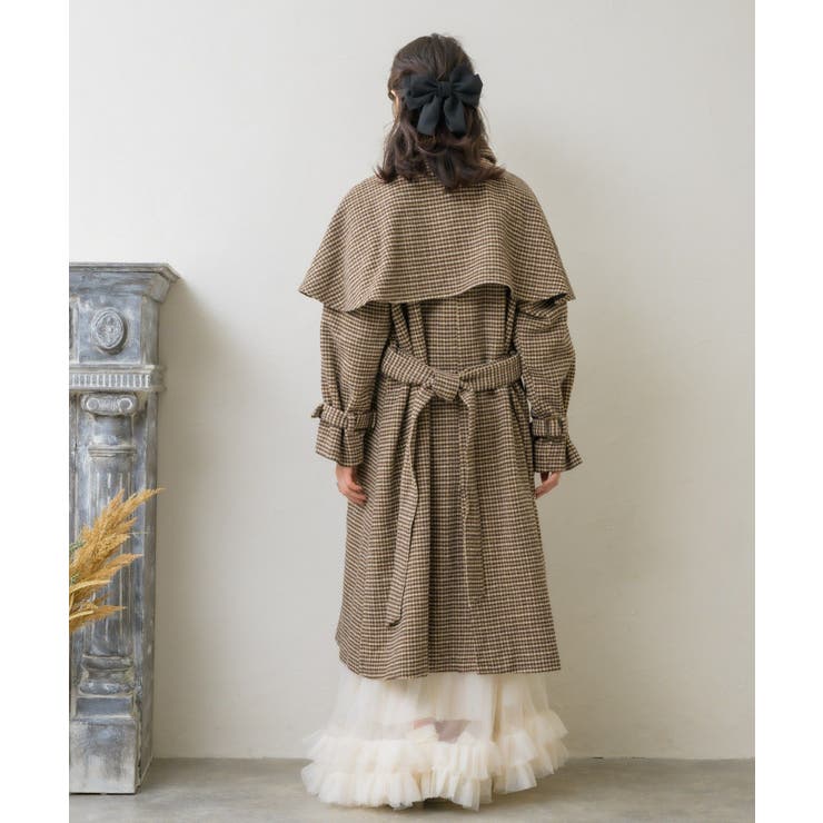 ビット付ケープコート Emsexcite 【秋冬先行予約】ロングコート | RETRO GIRL | 詳細画像29 