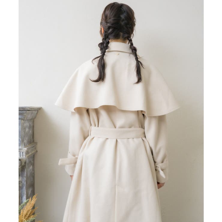 ビット付ケープコート Emsexcite 【秋冬先行予約】ロングコート | RETRO GIRL | 詳細画像8 