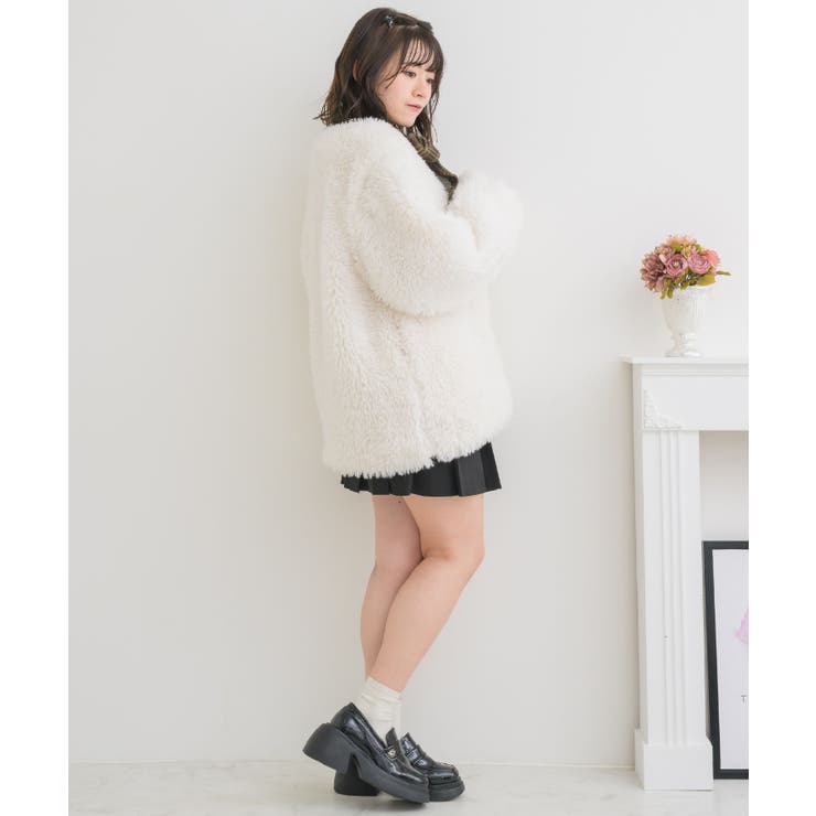 2wayFファーJK Emsexcite フェイクファージャケット | RETRO GIRL | 詳細画像29 