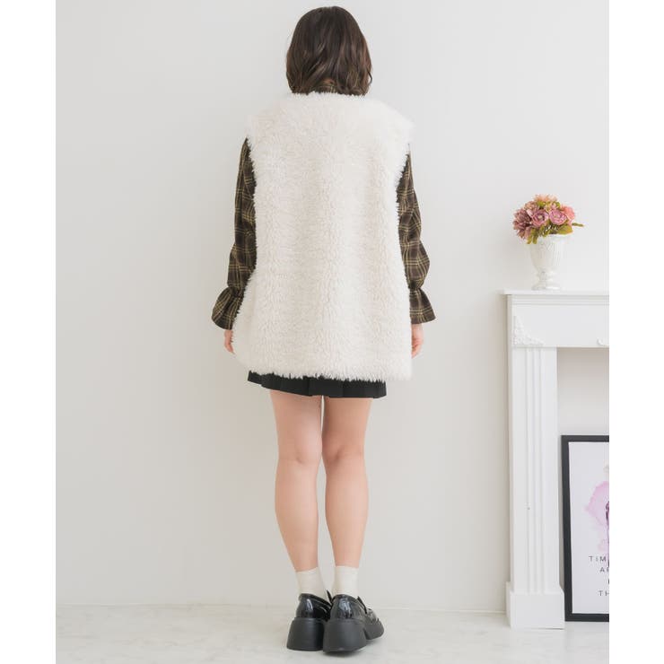 2wayFファーJK Emsexcite フェイクファージャケット | RETRO GIRL | 詳細画像34 