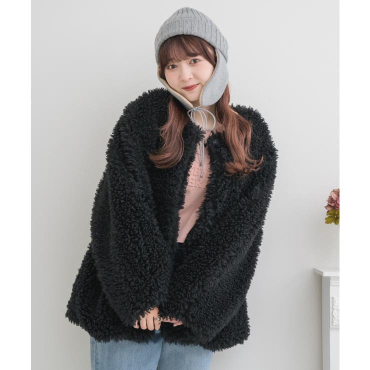 2wayFファーJK Emsexcite フェイクファージャケット | RETRO GIRL | 詳細画像35 