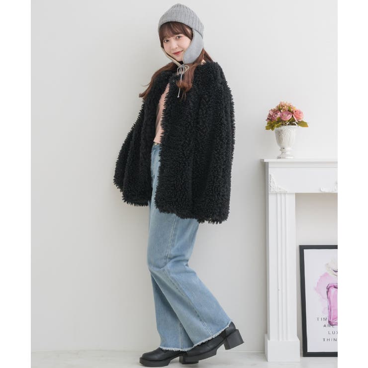 2wayFファーJK Emsexcite フェイクファージャケット | RETRO GIRL | 詳細画像39 