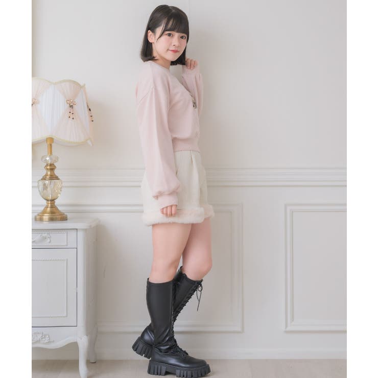 Fファー付きショートパンツ[品番：RTGW0007449]｜RETRO  GIRL（レトロガール）のレディースファッション通販｜SHOPLIST（ショップリスト）