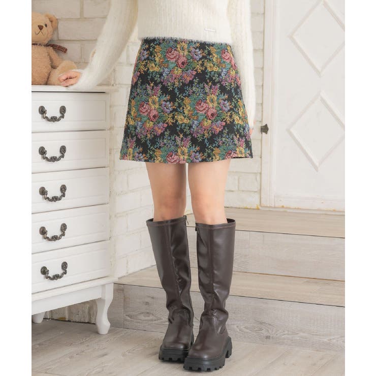 P/BLK | ゴブランミニSK | RETRO GIRL