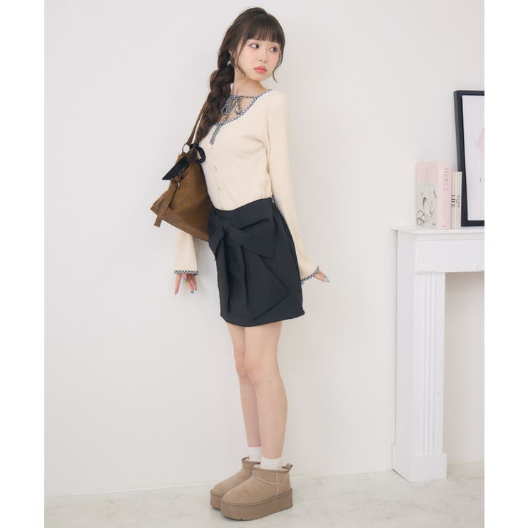 リボンモチーフミニSK | RETRO GIRL | 詳細画像13 