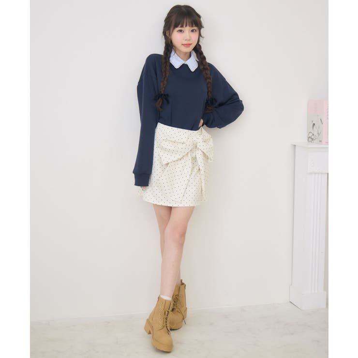 リボンモチーフミニSK | RETRO GIRL | 詳細画像2 