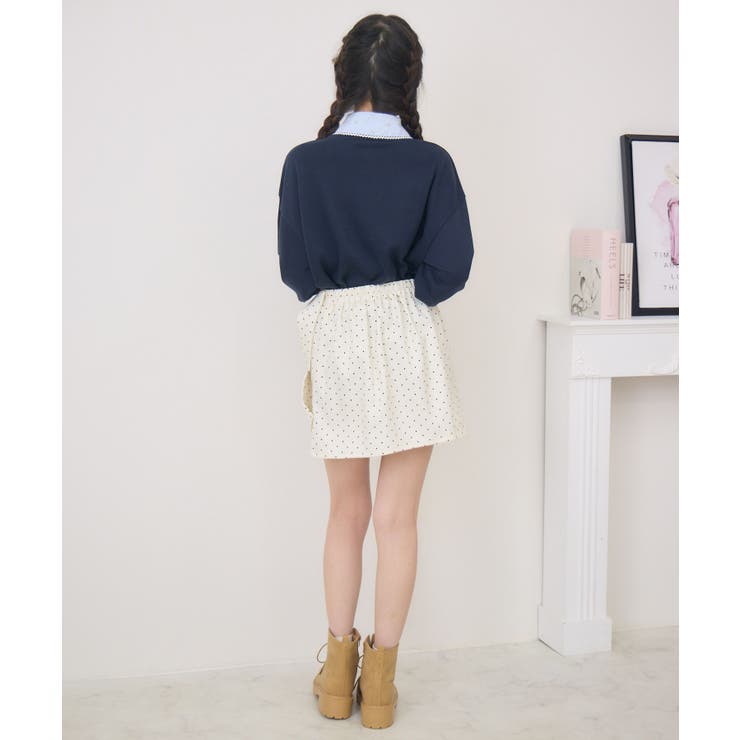 リボンモチーフミニSK | RETRO GIRL | 詳細画像4 