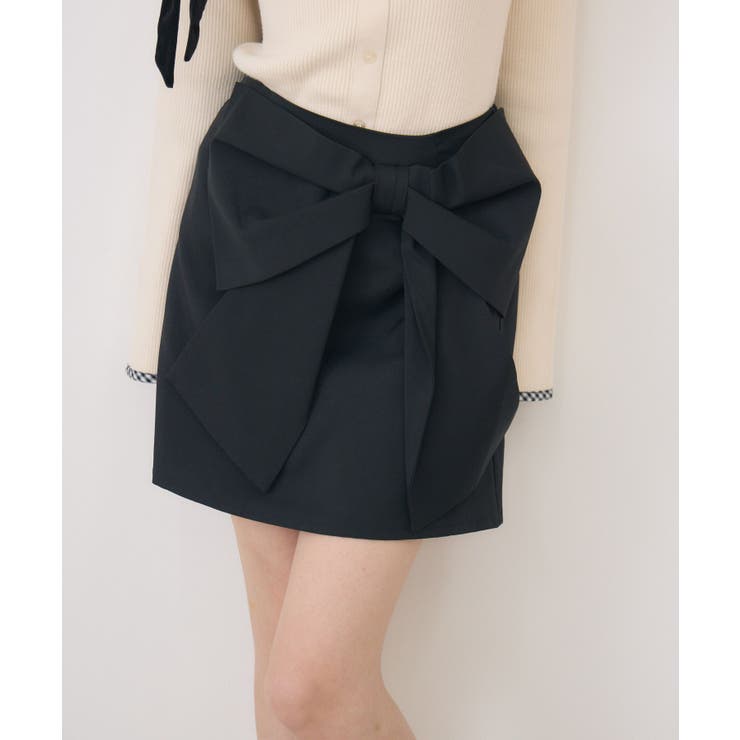 BLK1 | リボンモチーフミニSK | RETRO GIRL