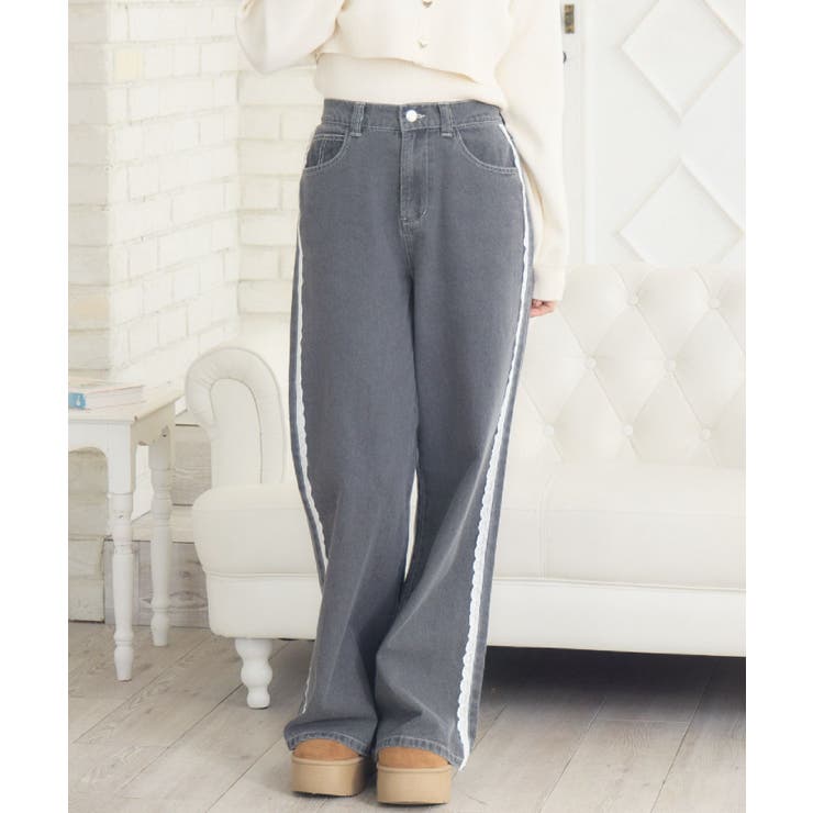 レースデザインデニムPT | RETRO GIRL | 詳細画像16 