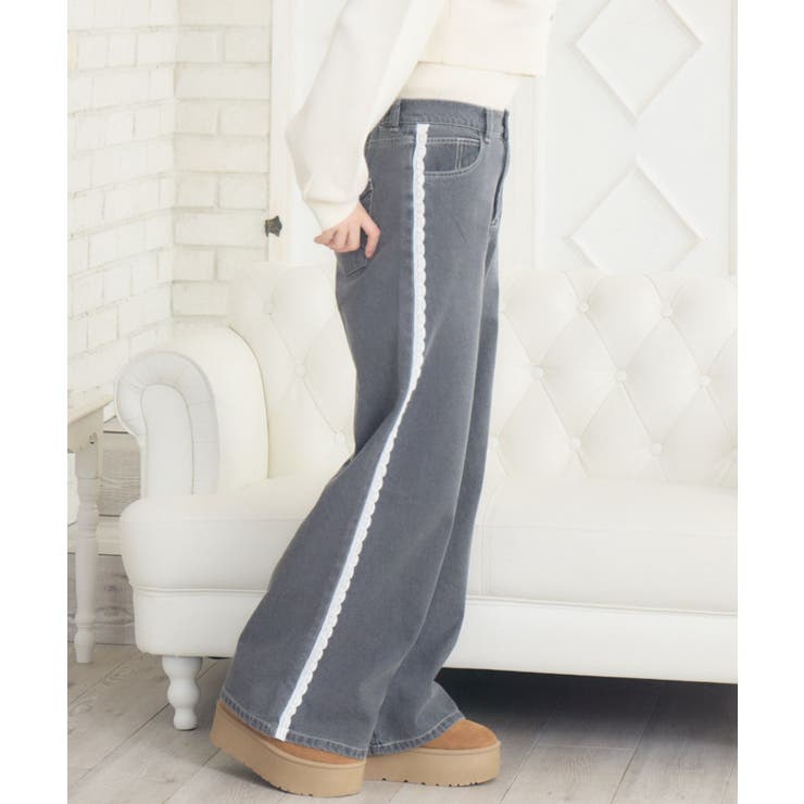 レースデザインデニムPT | RETRO GIRL | 詳細画像17 