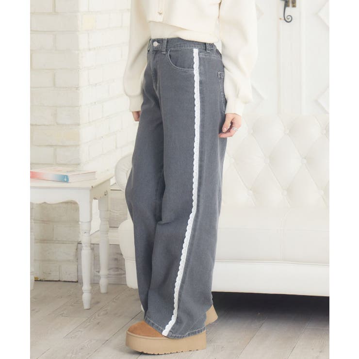 レースデザインデニムPT | RETRO GIRL | 詳細画像19 