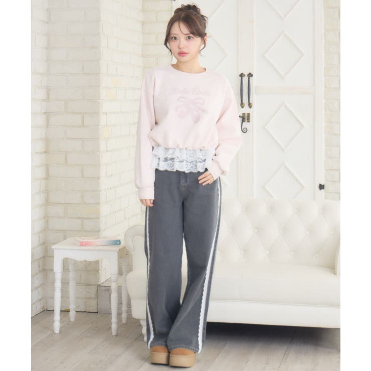 レースデザインデニムPT | RETRO GIRL | 詳細画像20 