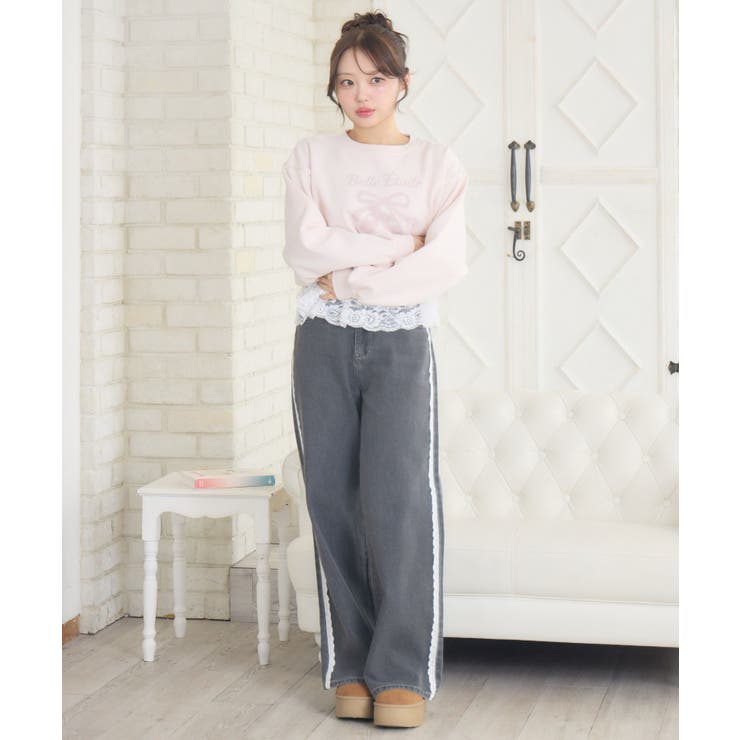 レースデザインデニムPT | RETRO GIRL | 詳細画像21 