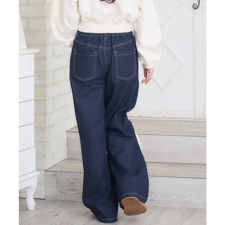 レースデザインデニムPT | RETRO GIRL | 詳細画像8 