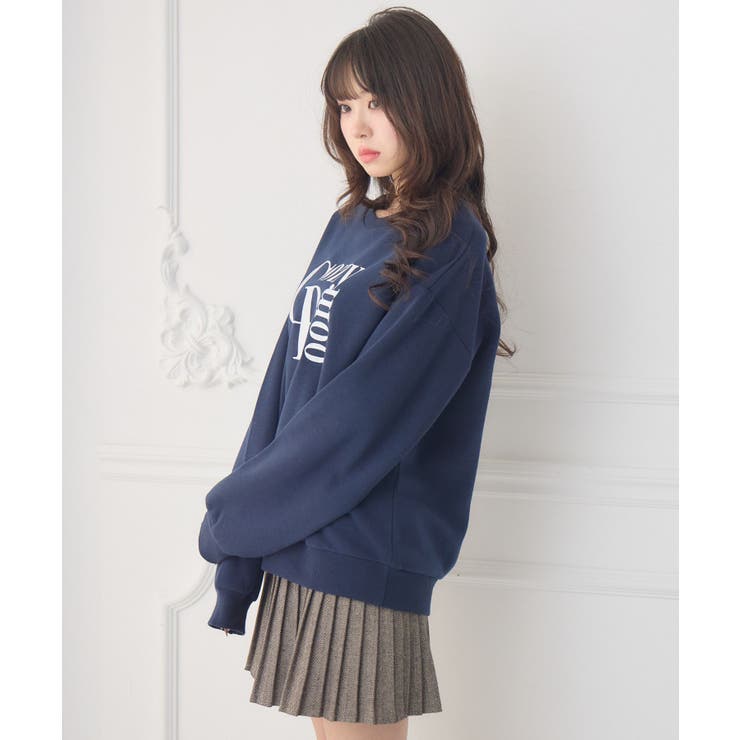 ロゴ刺繍BIGトレーナー | RETRO GIRL | 詳細画像10 