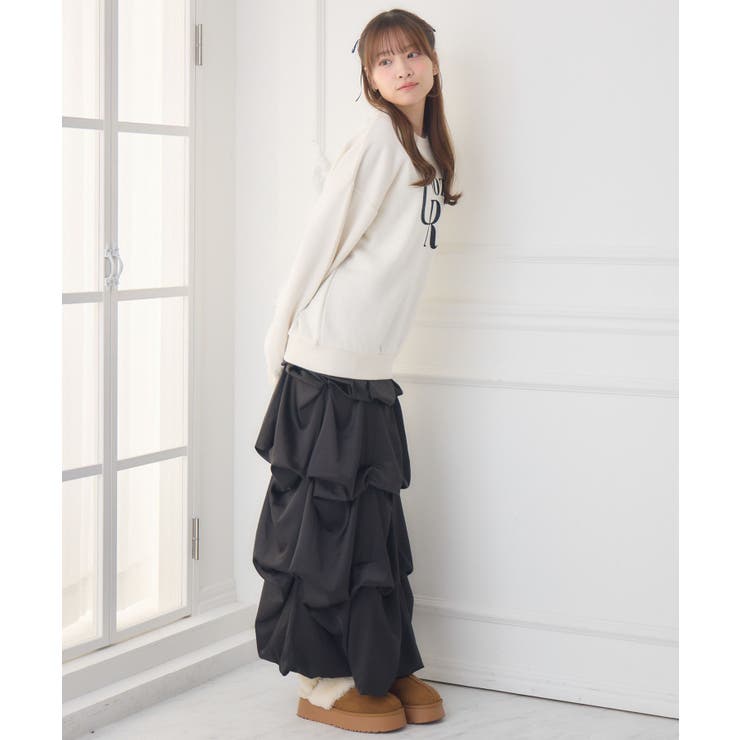 ロゴ刺繍BIGトレーナー | RETRO GIRL | 詳細画像13 