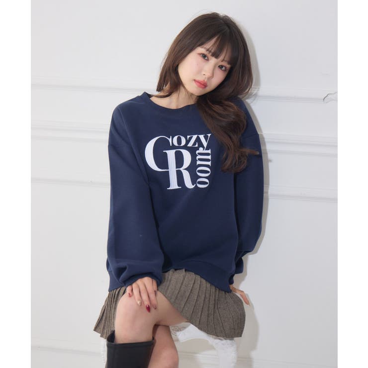 ロゴ刺繍BIGトレーナー | RETRO GIRL | 詳細画像2 