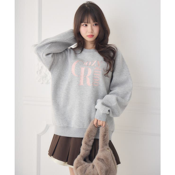 ロゴ刺繍BIGトレーナー | RETRO GIRL | 詳細画像24 