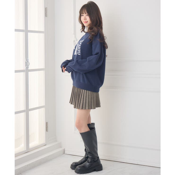 ロゴ刺繍BIGトレーナー | RETRO GIRL | 詳細画像6 