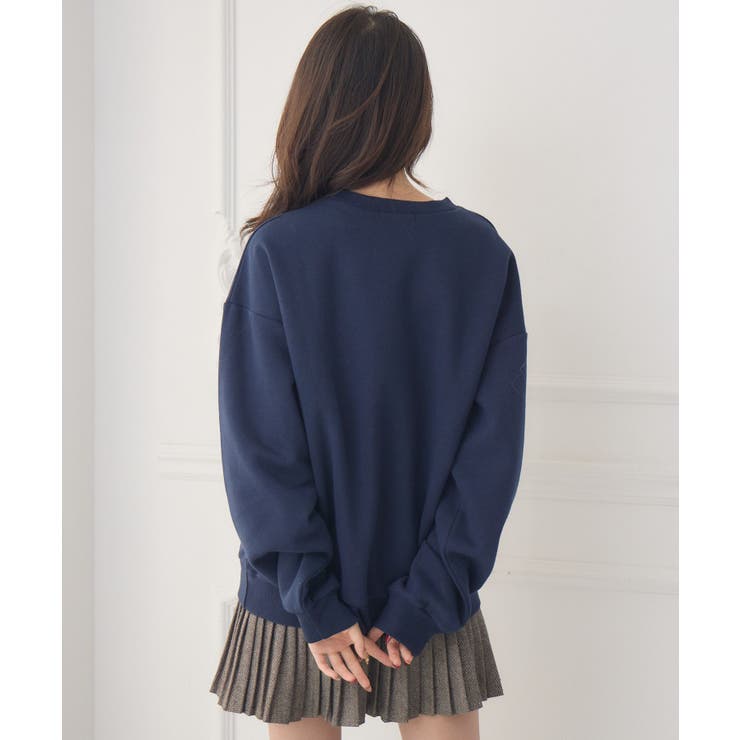 ロゴ刺繍BIGトレーナー | RETRO GIRL | 詳細画像9 