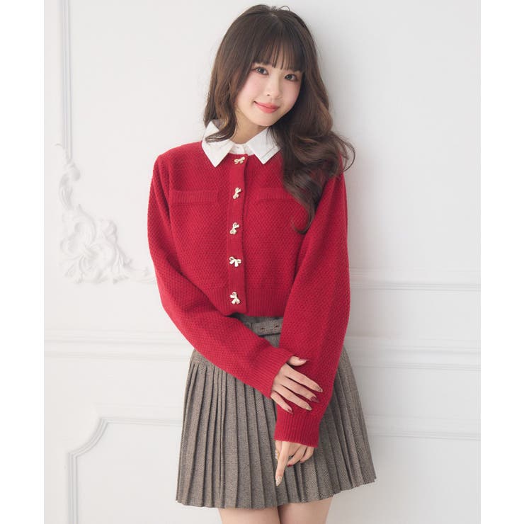 リボン釦ヴィンテージカーデ | RETRO GIRL | 詳細画像12 