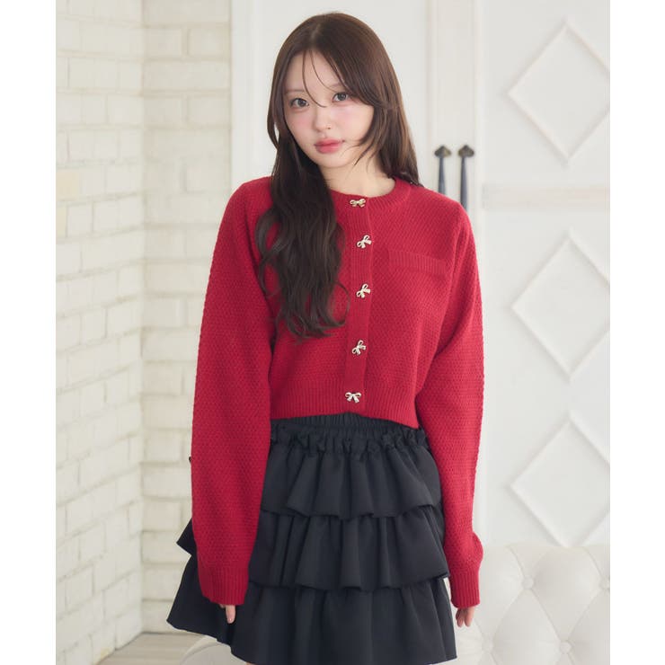 リボン釦ヴィンテージカーデ | RETRO GIRL | 詳細画像18 