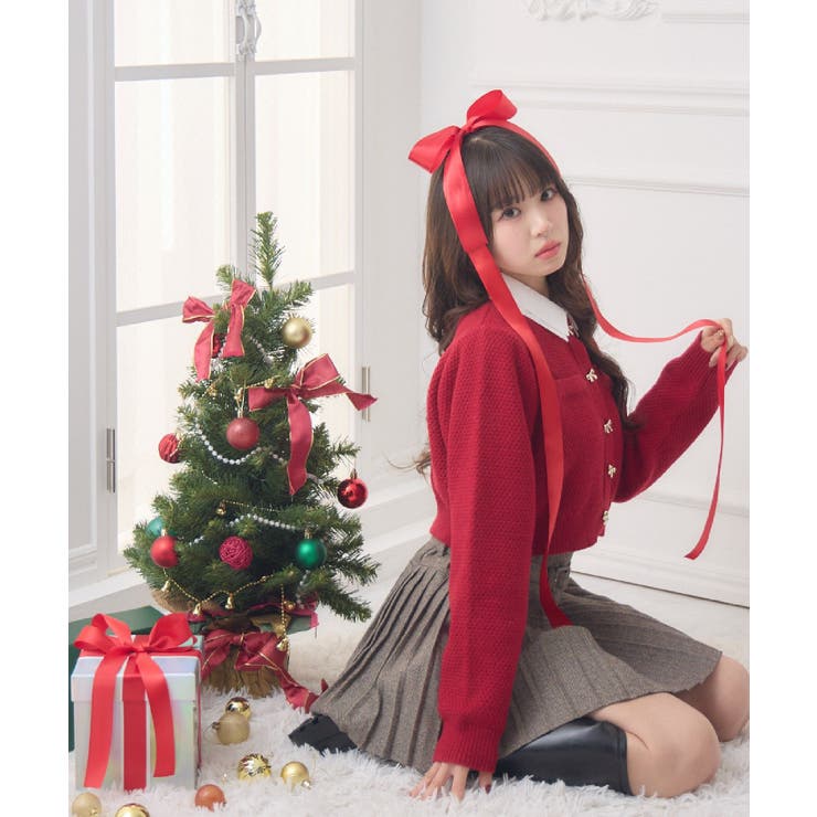 リボン釦ヴィンテージカーデ | RETRO GIRL | 詳細画像2 