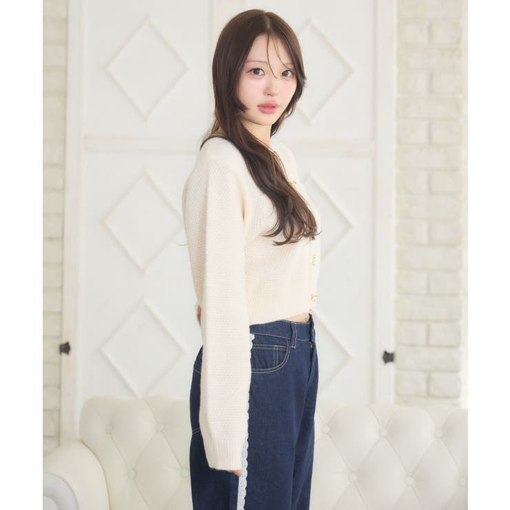 リボン釦ヴィンテージカーデ | RETRO GIRL | 詳細画像27 