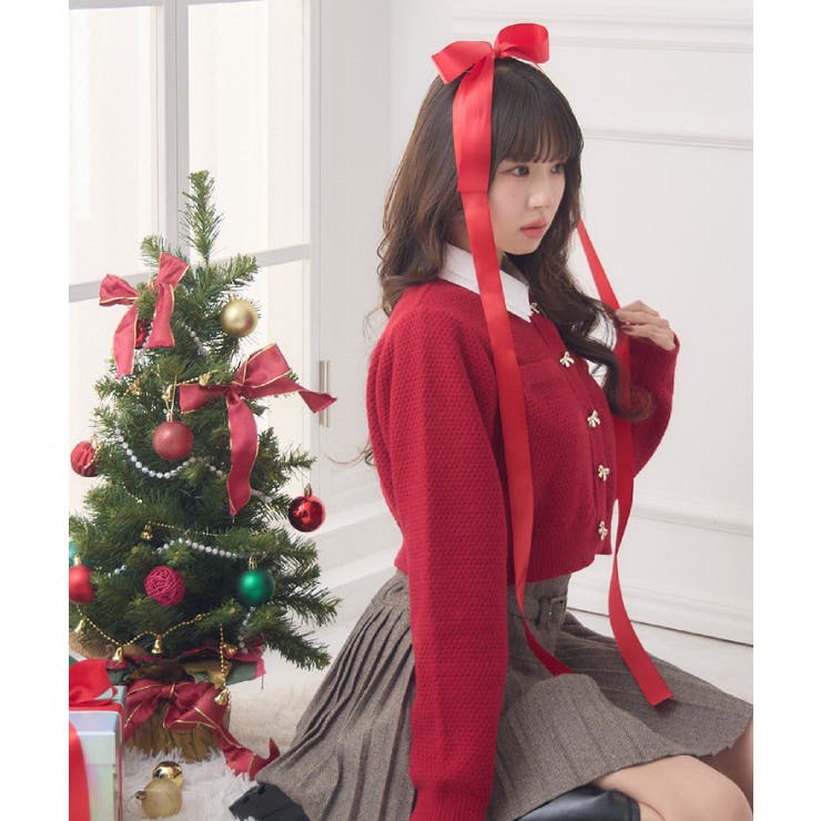 リボン釦ヴィンテージカーデ | RETRO GIRL | 詳細画像3 