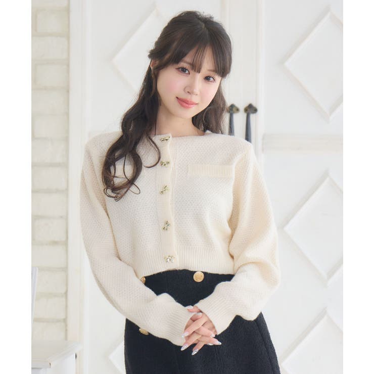 リボン釦ヴィンテージカーデ | RETRO GIRL | 詳細画像32 