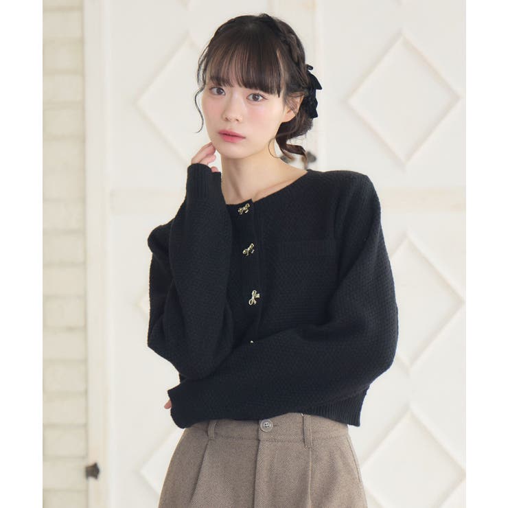 リボン釦ヴィンテージカーデ | RETRO GIRL | 詳細画像39 