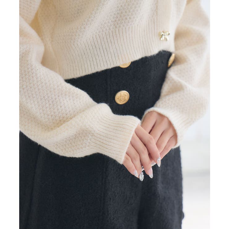 リボン釦ヴィンテージカーデ | RETRO GIRL | 詳細画像48 