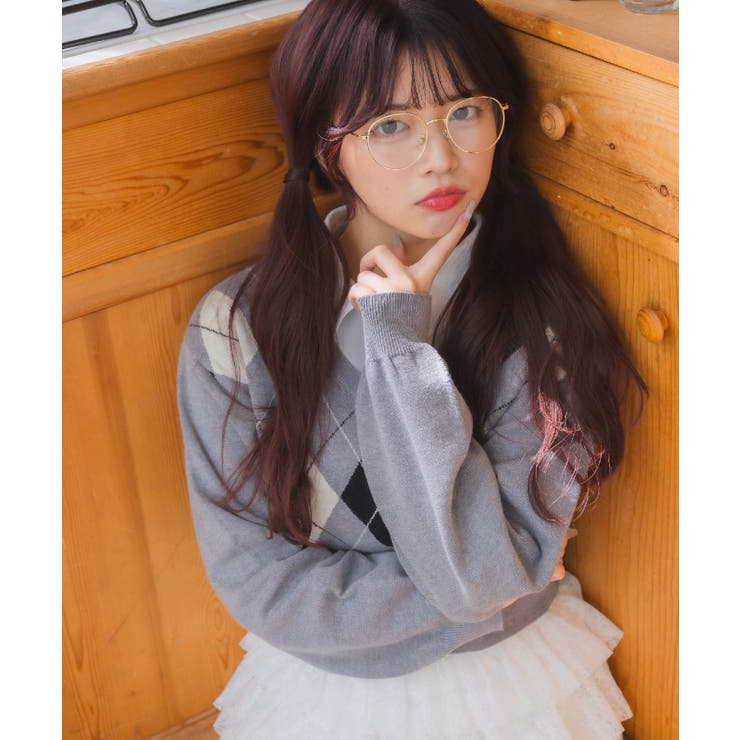 シャツ襟付きアーガイルNTPO | RETRO GIRL | 詳細画像2 