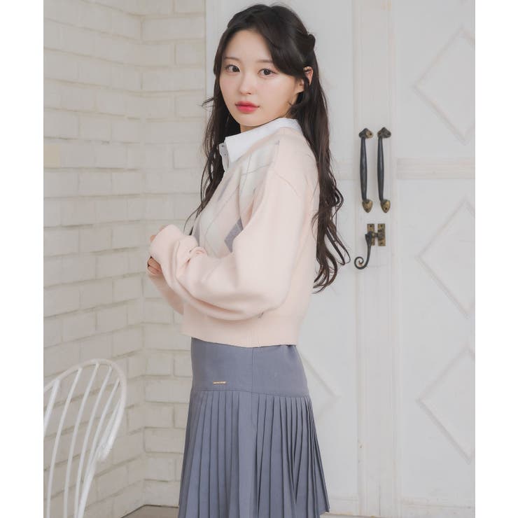 シャツ襟付きアーガイルNTPO | RETRO GIRL | 詳細画像20 