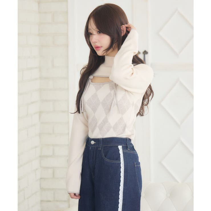 デコルテカットアーガイルNT | RETRO GIRL | 詳細画像20 