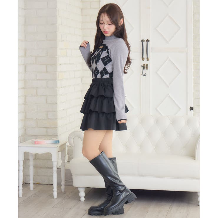 デコルテカットアーガイルNT | RETRO GIRL | 詳細画像6 