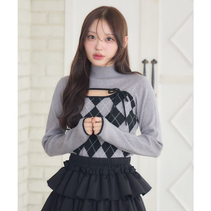 デコルテカットアーガイルNT | RETRO GIRL | 詳細画像7 