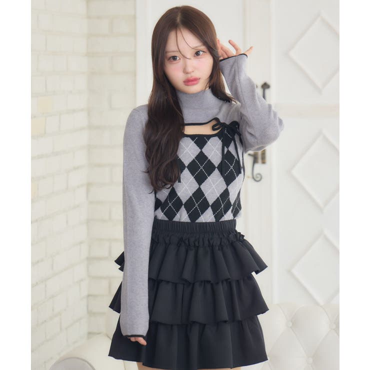 デコルテカットアーガイルNT | RETRO GIRL | 詳細画像8 