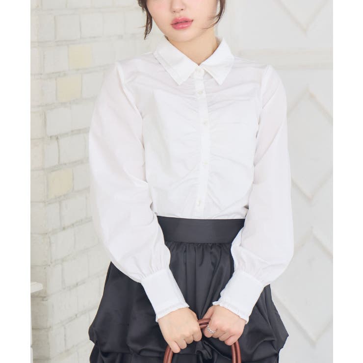 WHT1 | W襟シャーリングBL | RETRO GIRL