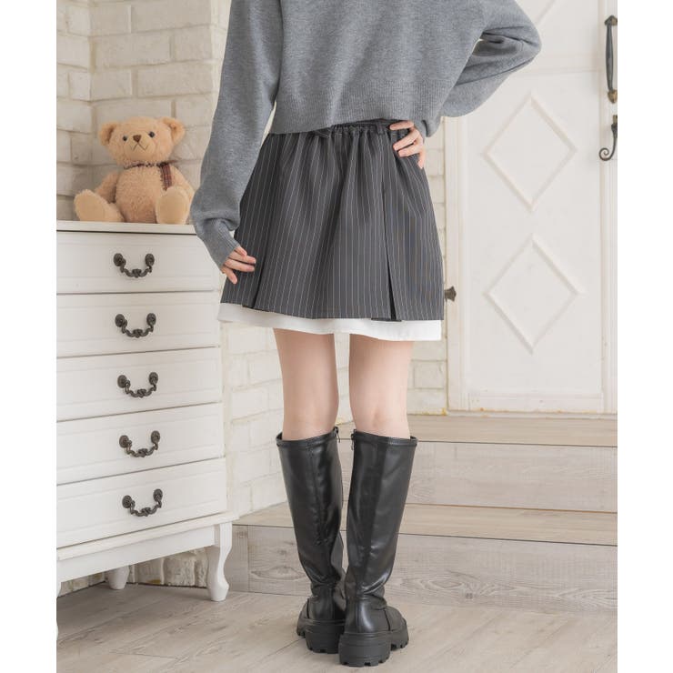 裾レイヤードミニSK | RETRO GIRL | 詳細画像8 