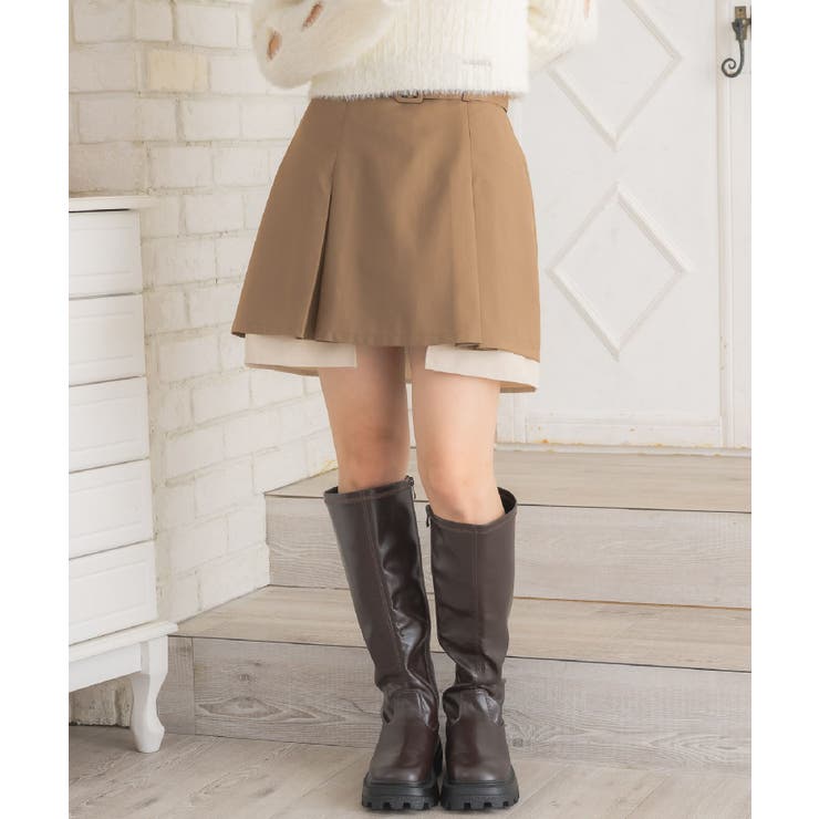 BEG0 | 裾レイヤードミニSK | RETRO GIRL