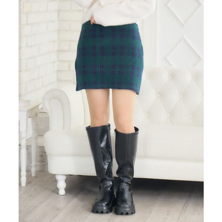 チェックニットミニSK | RETRO GIRL | 詳細画像14 