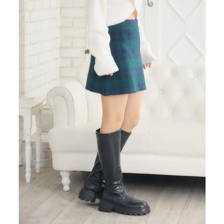 チェックニットミニSK | RETRO GIRL | 詳細画像15 