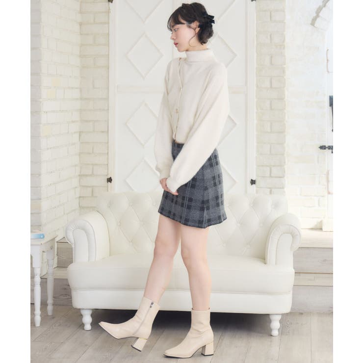 チェックニットミニSK | RETRO GIRL | 詳細画像5 