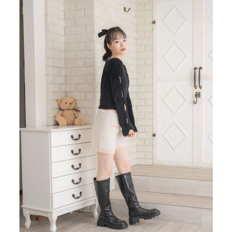 【セットアップ対応】ニットショートパンツ | RETRO GIRL | 詳細画像19 